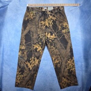 McAlister Mens 40x31 Camo Hunting Pants Cotton Canvas Made in USA Woodland Tree